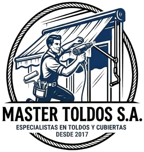 Logo de Master Toldos S.A.: especialistas en toldos y cubiertas desde 2017